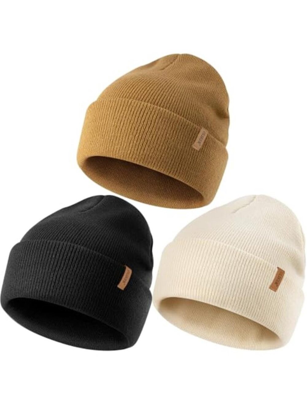 Unisex Beanie Winter Double Layer Warm Hat Skull Cap